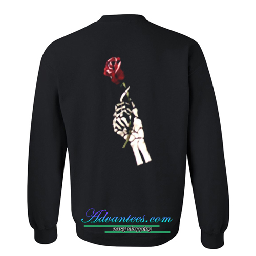 sweatshirt with skeleton hands