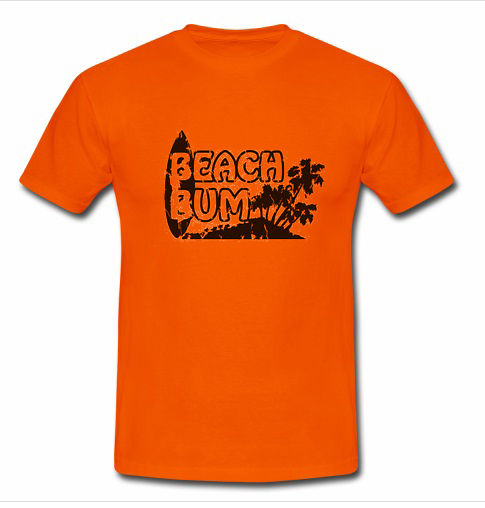 beach bum cat t shirt