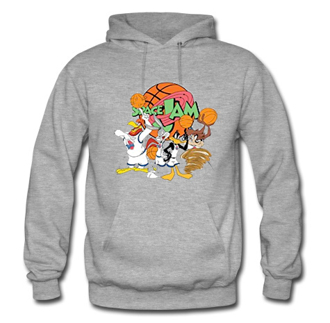 space jam hoodie black