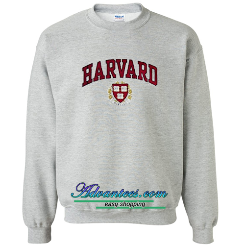 gray harvard sweatshirt