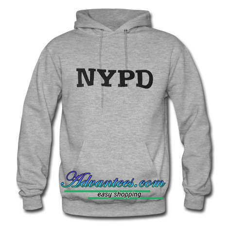 nypd hoodie grey