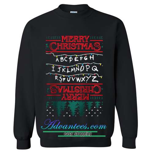 stranger things christmas sweatshirt