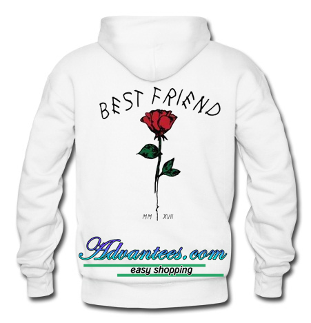 best friend hoodies with rose