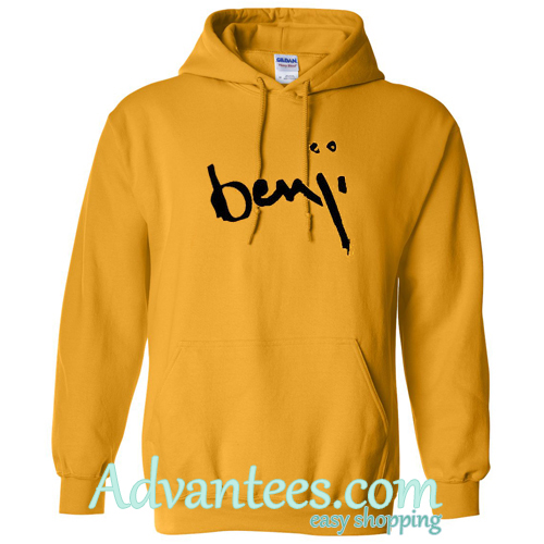 yellow benji hoodie