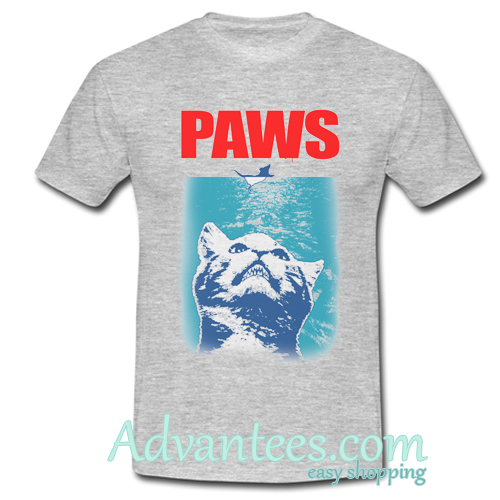 paws tshirt jaws parody